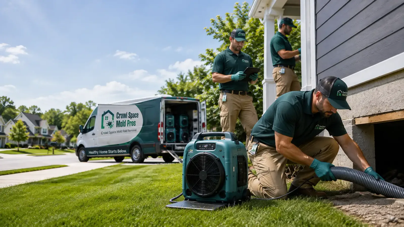 Crawl Space Mold Removal in Raleigh, ND
